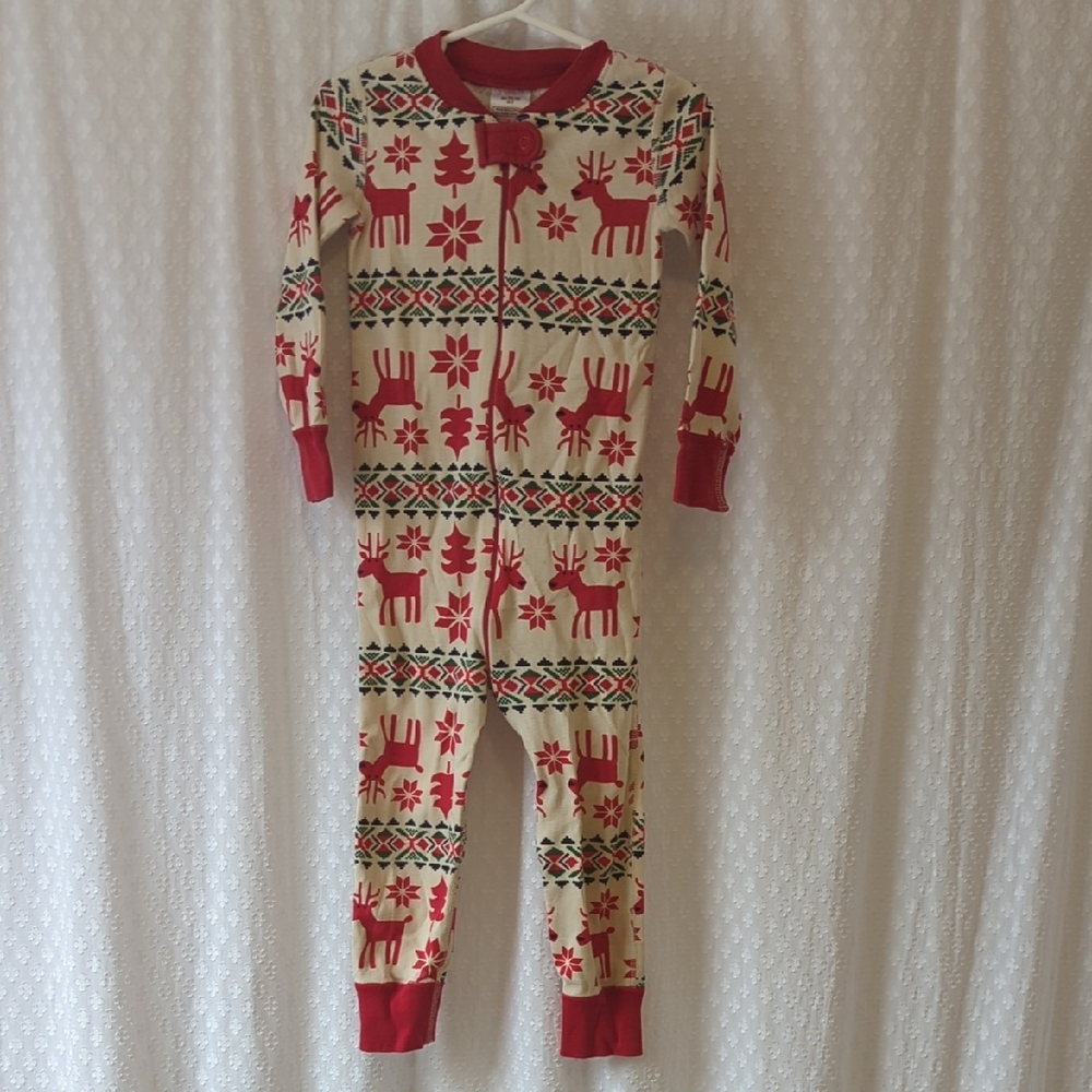 Hanna Andersson ZIP Up Sleeper Dear Deer Pattern 90cm/US 3